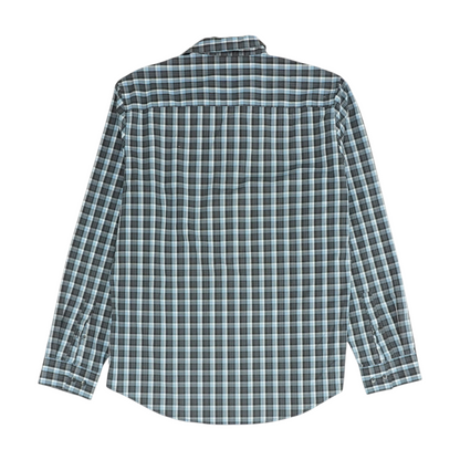Blue Plaid Long Sleeve Button Down