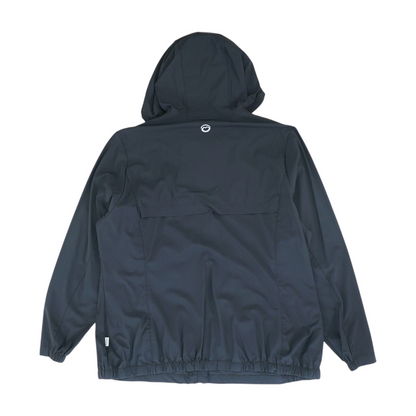 Black Solid Rain Jacket