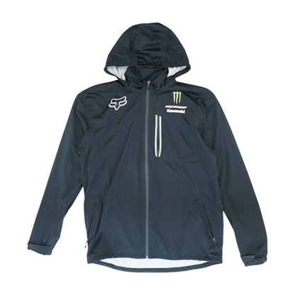 Black Solid Rain Jacket