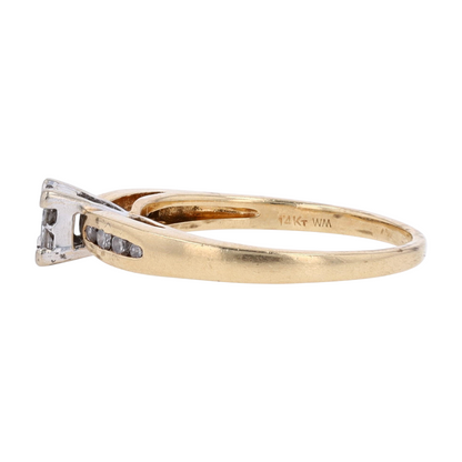 1/3 ctw 14K Yellow Gold Diamond Engagement Ring