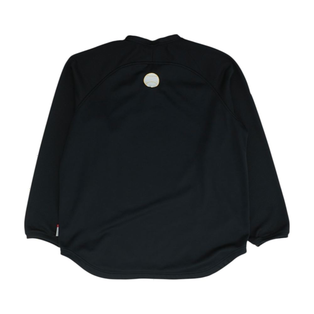 Black Solid Sweatshirt Pullover