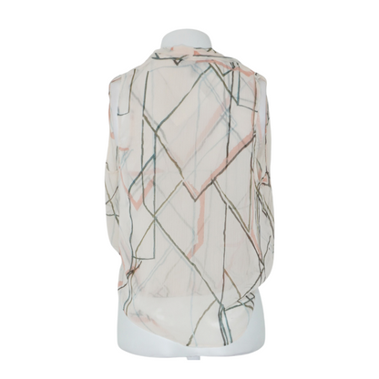 Beige Abstract Blouse