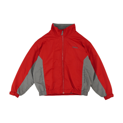 Red Color Block Jacket