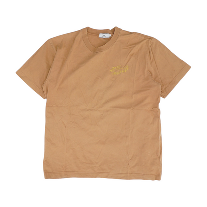 Tan Solid T-Shirt