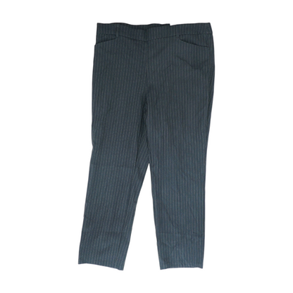 Black Plus Striped Pants