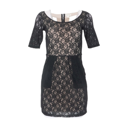 Black Floral Mini Dress