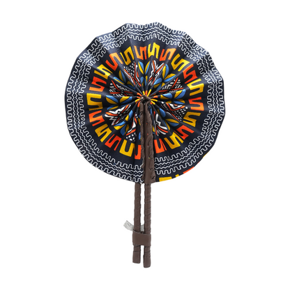 Handmade African Print Hand Fan