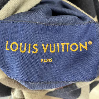 Navy Damier Reversible Hooded Blouson