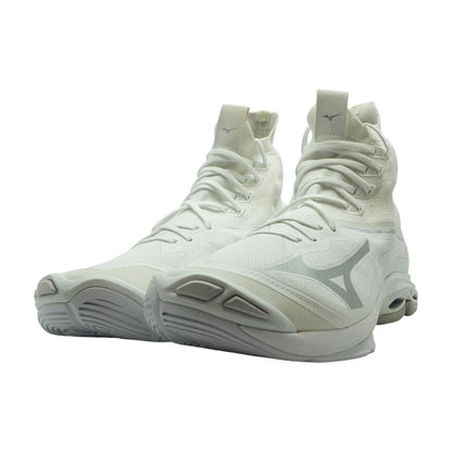 White Volleyball High Top Athletic Shoes