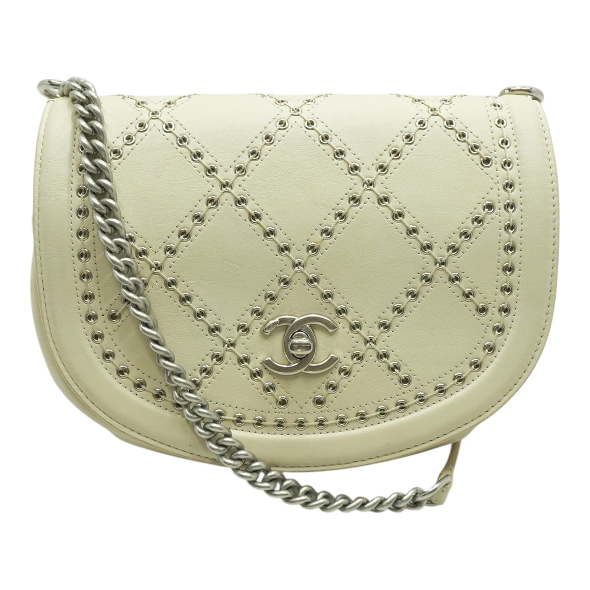 Coco Eyelets Round Flap Bag