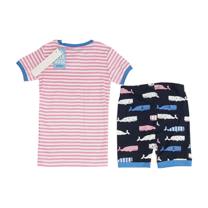 Pink Striped Pajama Set