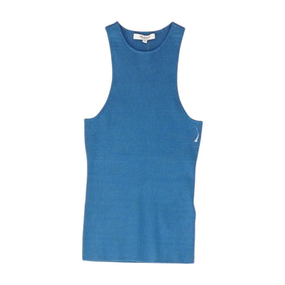 Teal Solid Tank Knit Top