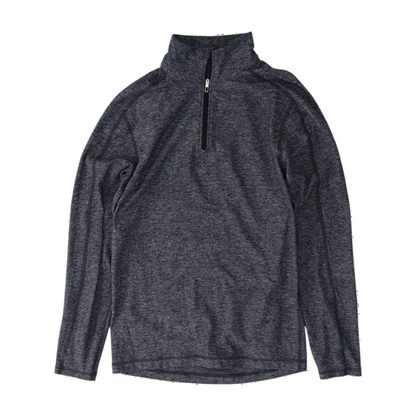 Navy Solid 1/4 Zip Pullover