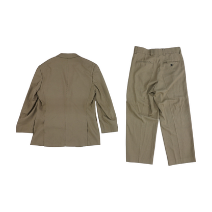 Brown Solid Suit