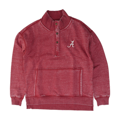 Red Alabama Crimson Tide Solid Sweatshirt Pullover