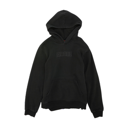 Black Solid Hoodie Pullover