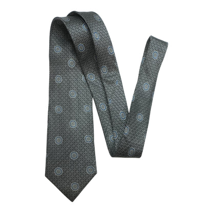 Black Geometric Neck Tie