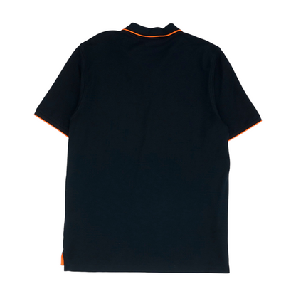 Navy Solid Short Sleeve Polo