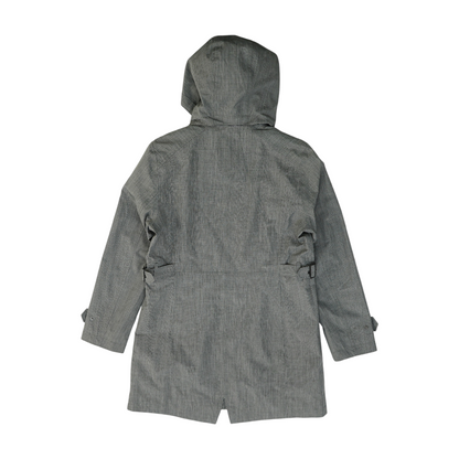 Gray Solid Rain Jacket