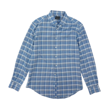 Blue Check Long Sleeve Button Down