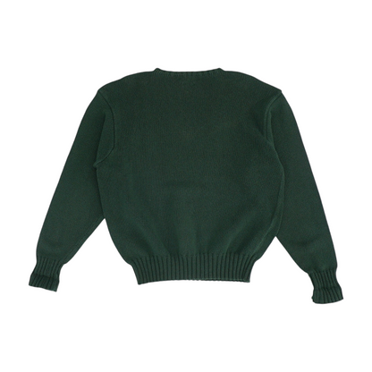 Green Solid Pullover Sweater