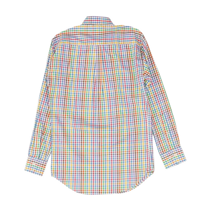 Multi Check Long Sleeve Button Down