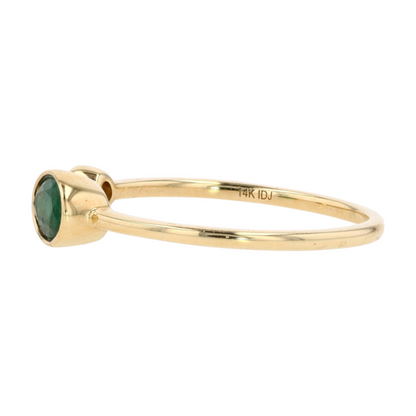 1/2 ctw 14K Yellow Gold Emerald Fashion Ring