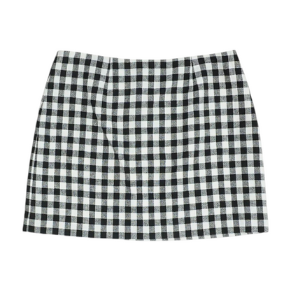 Black Check Mini Skirt