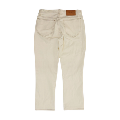 Beige Straight Jeans