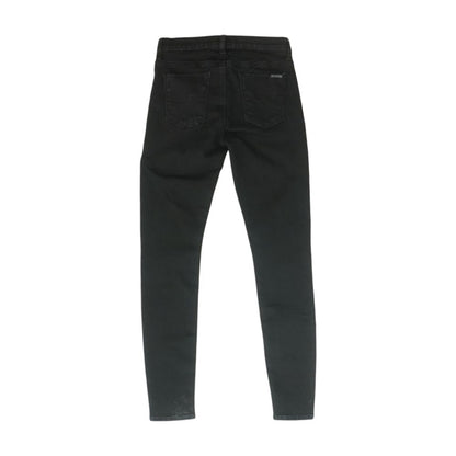 Navy Mid Rise Skinny Leg Jeans