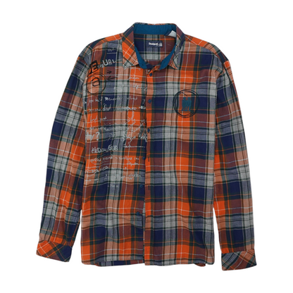 Multi Plaid Flannel Button Down