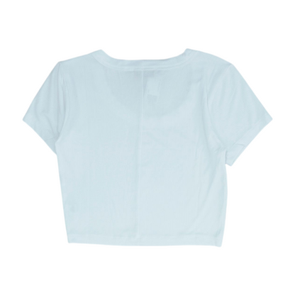 White Cropped Blouse