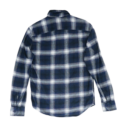 Blue Plaid Flannel Button Down