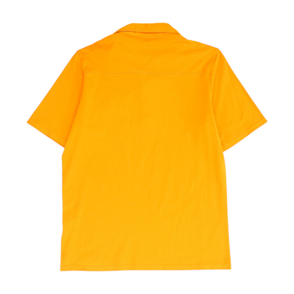 Orange Solid Short Sleeve Polo