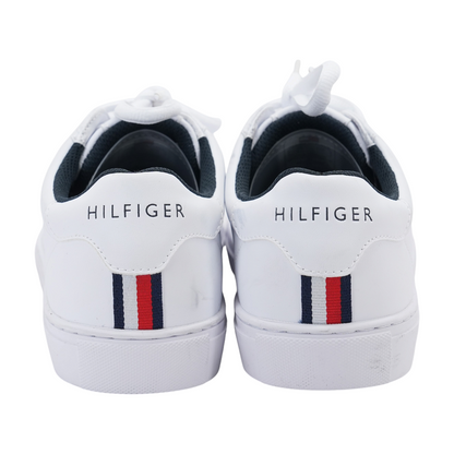 White Lace-Up Casual Shoes