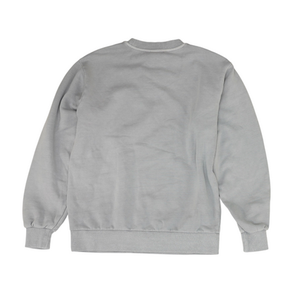 Gray Solid Sweatshirt Pullover