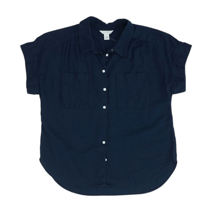Navy Button Down