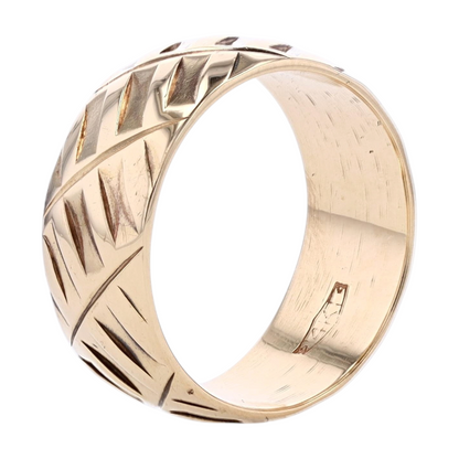 14K Yellow Gold Band Ring