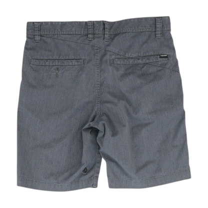 Gray Paisley Chino Shorts