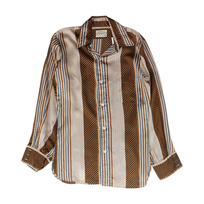 Multi Graphic Long Sleeve Button Down