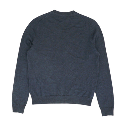 Navy Solid Pullover Sweater