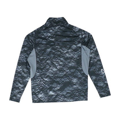 Black Print 1/4 Zip Pullover
