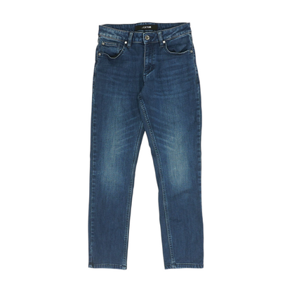 Blue Solid Jeans