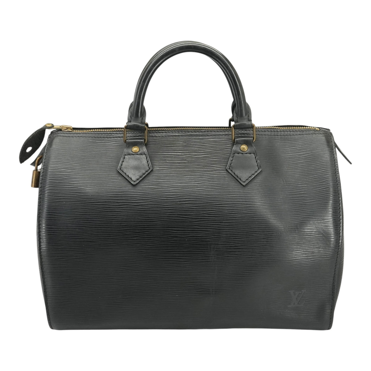 Speedy 30 Handbag In Black Epi Leather