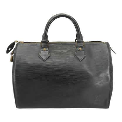 Speedy 30 Handbag In Black Epi Leather