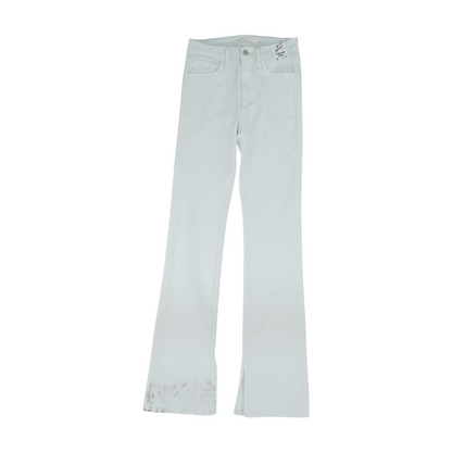 White Bootcut Jeans