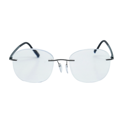 Silver 5567 Round Prescription Eyewear