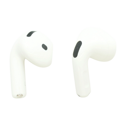 White AirPods 4 Wireless Earbuds with Custom Case
