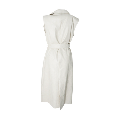 Beige Solid Active Vest