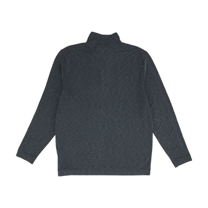 Gray Solid 1/4 Zip Pullover